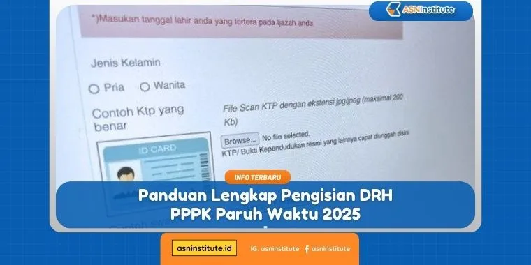 Cara Isi DRH NI PPPK Paruh Waktu 2025 di SSCASN Panduan Lengkap Biar Nggak Pusing